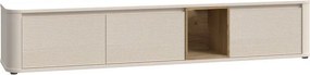 Szafka RTV Breathtaker 220 cm, piaskowy/dąb Mauvella