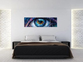 Obraz - Malowanie oczu (170x50 cm)