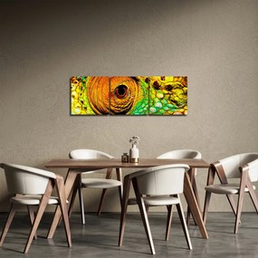Obraz - Kameleon (z zegarem) (90x30 cm)