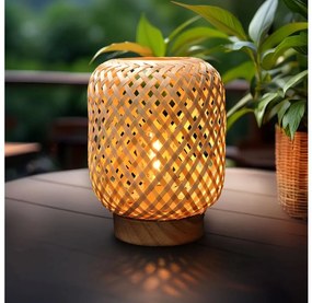 Solight WO3107 - LED Dekoracyjna Lampa stołowa BOHO LED/2xAAA rattan