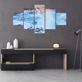 Obraz - Chłodne wodospady (125x70 cm)
