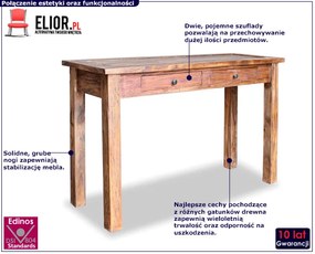 Drewniana konsola z szufladami M3-P31