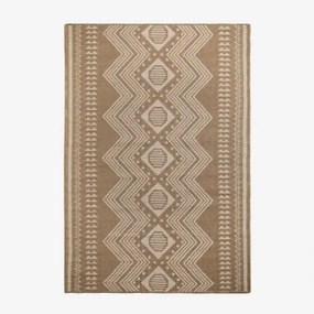 Prostokątny Dywanik Zewnętrzny Z Polipropylenu Ariane Beige Migdałowa & 160 X 230 Cm - Sklum