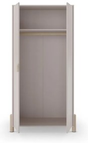 Kremowa szafa dziecięca z litego drewna sosnowego 93x180 cm Enola – Marckeric