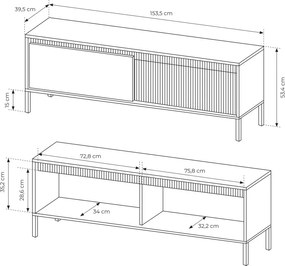 Szafka RTV SENSO push-to-open
