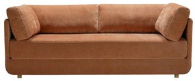 Pomarańczowa rozkładana sofa 214 cm Stiny – Sits