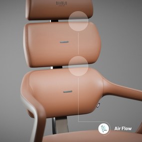 Fotel do gabinetu Diablo V-Modular, Sugar Brown