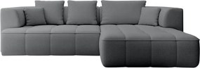 Narożnik ALBIO S Prawostronny z elektryczną regulacją siedziska, funkcja spania, wolnostojący w tkaninie EDEN 19 WERSAL