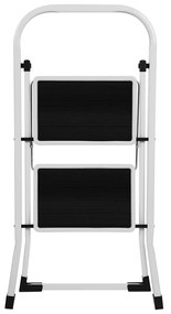 Składane schodki 2 stopnie STEPLADDER, białe