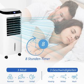 HOMCOM Mobilny Klimatyzator z pilotem 20 ㎡ kolor: biały + czarny, 38,2 x 31,6 x 76 cm