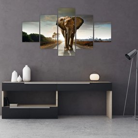 Obraz słonia (125x70 cm)