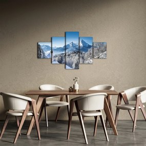 Obraz - Rzut oka na zimowy krajobraz (125x70 cm)
