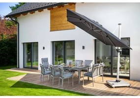 Mobilny stojak na parasole 140 kg - granitowy z kółkami