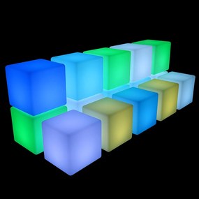 Podświetlany taboret LED, 30 x 30 x 30 cm