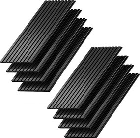 Panele ścienne czarny 120x1.8x40 akustikpaneel