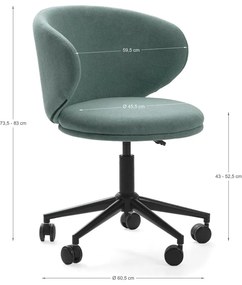 Zielone krzesło biurowe Rush – Marckeric