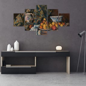 Obraz - Paul Cézanne, Still Life with Apples and Peaches, reprodukcje (125x70 cm)