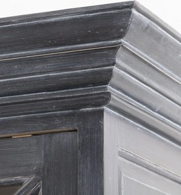 Kredens Rimir 160x50x220 old black &amp; natural
