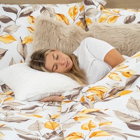 4Home Pościel bawełniana Autumn Leaves, 140 x 200 cm, 70 x 90 cm