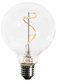 Zestaw 5 Żarówka LED E27 z przyciemnianiem, spiralny filament G95 4W 270lm 2200K