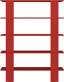 Czerwony metalowy regał 120x156x37 cm Hes – noo.ma