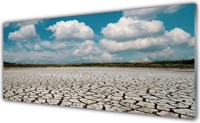 Panel Kuchenny Surowe Koryto Wyschniętej Rzeki