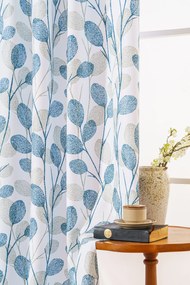 Designerska zasłona VIENTE 140x270 cm, wzorzysta Zawieszanie: Taśma z wiązaniami
