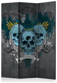 Parawan jednostronny Abstrakcje 135x172 cm 3-częściowy szary ARTGEIST B