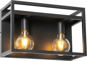 Inteligentna lampa ścienna czarna z półką w komplecie 2 Wifi G95 - Cage Rack