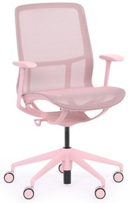 Krzesło biurowe ELVI, różowy