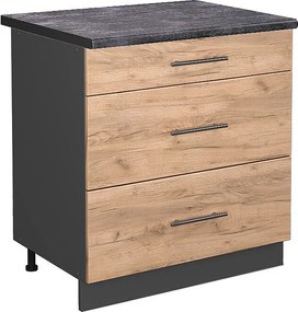 Szafka dolna do kuchni złoty dąb energetyczny 80x60x82 fame-line