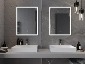 Mexen Navia lustro łazienkowe podświetlane 60 x 80 cm, LED 6000K, antypara - 9803-060-080-611-00