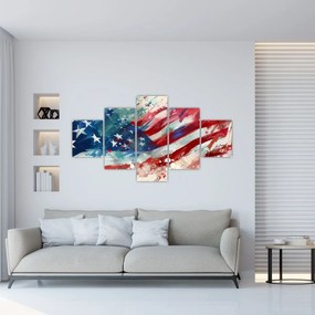 Obraz - Flaga USA (125x70 cm)
