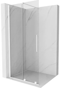 Mexen Velar ścianka prysznicowa rozsuwana Walk-in 90 x 200 cm, transparent 8 mm, biała - 871-090-000-03-20