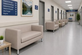 Sofa Monaco : Kolor nogi - Chrom, Kolor tkaniny - EKO-SKÓRA - 11D, Typ tkaniny - Eko-skóra , Wysokość nogi - 15 cm