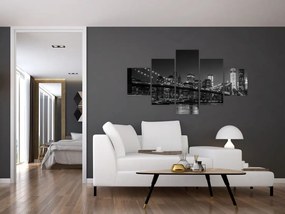 Obraz mostu Brooklyn Bridge w Nowym Jorku (125x70 cm)