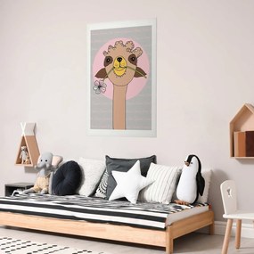Plakat Wesoła lama 60x90 cm bez ramy z marginesem ARTGEIST B