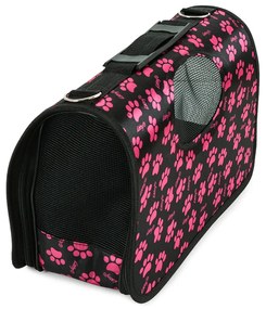 Torba transportowa dla psa/kota FURGO XL, czarno-różowa