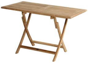 Stół ogrodowy z litego drewna tekowego 70x120 cm Skagen – Hartman