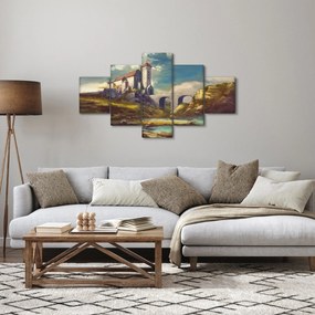 Obraz - Średniowieczny zamek (125x70 cm)