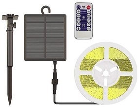 LED Ściemnialna taśma solarna LED/1,2W/3,7V 3000K IP67 5m