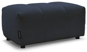 Niebieski podnóżek z materiału bouclé Roxelane – Bobochic Paris