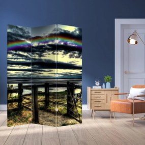 Parawan - Tęcza nad morzem (126x170 cm)