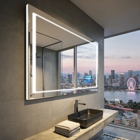 Lustro Ledowe Łazienkowe L61 z oświetleniem wiszące do skonfigurowania u producenta luster Artforma