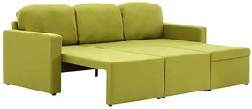 Rozkładana sofa modułowa zielona - Odi 4Q
