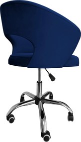 Fotel obrotowy AURA tkanina Welur krzesło biurowe : Kolor Stelaża - Chrom, Kolor tkaniny - VELVET - MG16, Typ siedziska - Siedzisko obrotowe 360°, Typ tkaniny - Velvet
