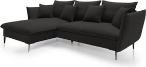 Narożnik GLOSS Lewostronny z funkcją spania, zestaw z poduszkami wolnostojący tkanina RIVIERA 16 Cappucino WERSAL