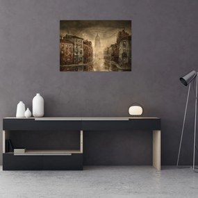 Obraz - Malowanie miasta (70x50 cm)