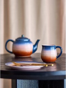 Niebieskie/pomarańczowe kubki zestaw 4 szt. ceramiczne 200 ml Tatum – Bloomingville