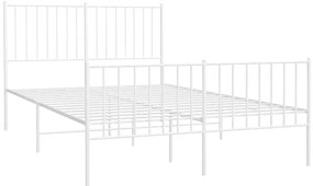 Białe metalowe łóżko industrialne 120x200 cm - Fiver